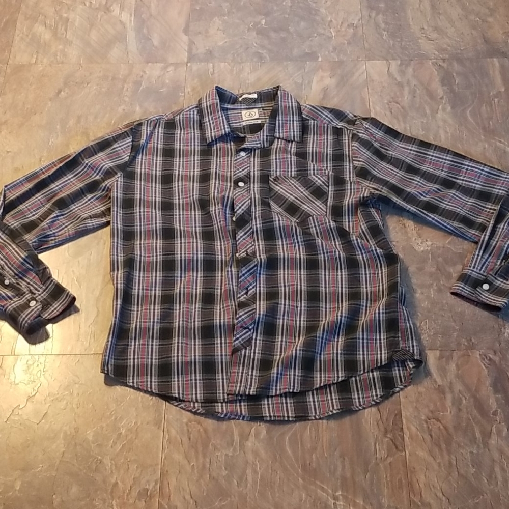 Volcom men's dress long sleeve shirt